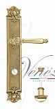 Дверная ручка на планке Venezia Pellestrina WC сантехническая PL97 (полир. латунь)