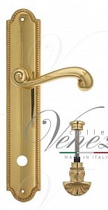 Дверная ручка на планке Venezia Carnevale WC-4 сантехническая PL98 (полир. латунь); ?>