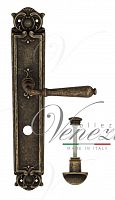 Дверная ручка на планке Venezia Classic WC сантехническая PL97 (ант. бронза)