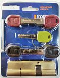 Цилиндровый механизм Master Lock 2-1-5 с перекодировкой 100мм (65х35) ключ/ключ (золото)