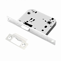 Врезной замок RENZ LB 2070 White (белый) сантехнический