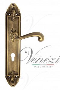 Дверная ручка на планке Venezia Carnevale CYL под цилиндр PL90 (мат. бронза); ?>