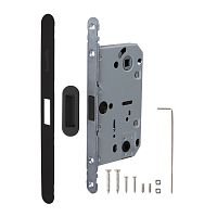 Врезной замок Armadillo GRAVITY PRO G01.196.50.96 магнитный сантехнический BL (черный)