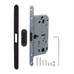 Врезной замок Armadillo GRAVITY PRO G01.196.50.96 магнитный сантехнический BL (черный); ?>