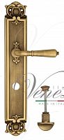 Дверная ручка на планке Venezia Vignole WC сантехническая PL97 (мат. бронза)