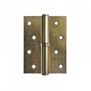 Петля разъёмная НОРА-М 750-4" (100*75*2,5) без колп. (застаренная бронза) левая; ?>