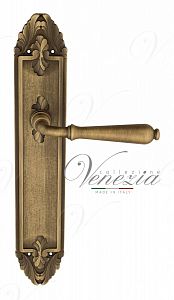 Дверная ручка на планке Venezia Classic PASS проходная PL90 (мат. бронза); ?>