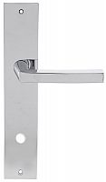Дверная ручка на планке Extreza Hi-tech COS 120 PL11 WC сантехническая (полированный хром) F04