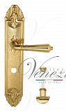 Дверная ручка на планке Venezia Vignole WC сантехническая PL90 (полир. латунь)