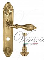 Дверная ручка на планке Venezia Anafesto WC-4 сантехническая PL90 (полированная латунь)