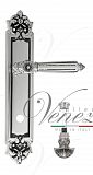 Дверная ручка на планке Venezia Castello WC-4 сантехническая PL96 (натур. серебро + чернение)