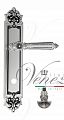 Дверная ручка на планке Venezia Castello WC-4 сантехническая PL96 (натур. серебро + чернение)