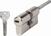 Цилиндровый механизм Cisa ASIX 75мм (45/30Т) ключ/шток (никель)