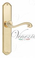 Дверная ручка на планке Venezia Vivaldi PASS проходная PL02 (полир. латунь)