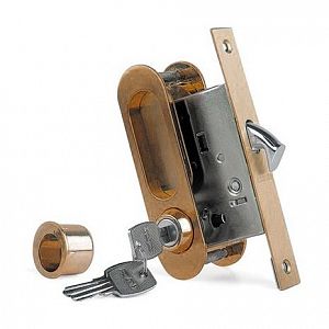Ручка для раздвижных дверей Archie под ключ A-K01/02-V1BB (античная бронза); ?>