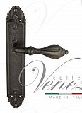 Дверная ручка на планке Venezia Anafesto PASS проходная PL90 (античное серебро)