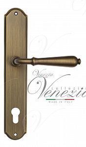 Дверная ручка на планке Venezia Classic CYL под цилиндр PL02 (мат. бронза); ?>