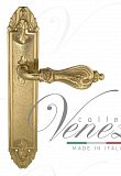 Дверная ручка на планке Venezia Florence PASS проходная PL90 (полир. латунь)