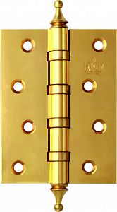 Дверная петля универ. Corona Crown (полированная латунь) 100x75x3мм; ?>